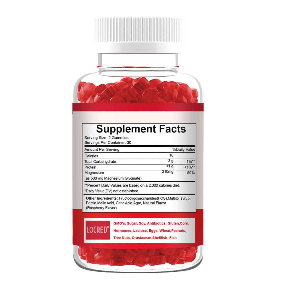Gummies health products bottled magnesium