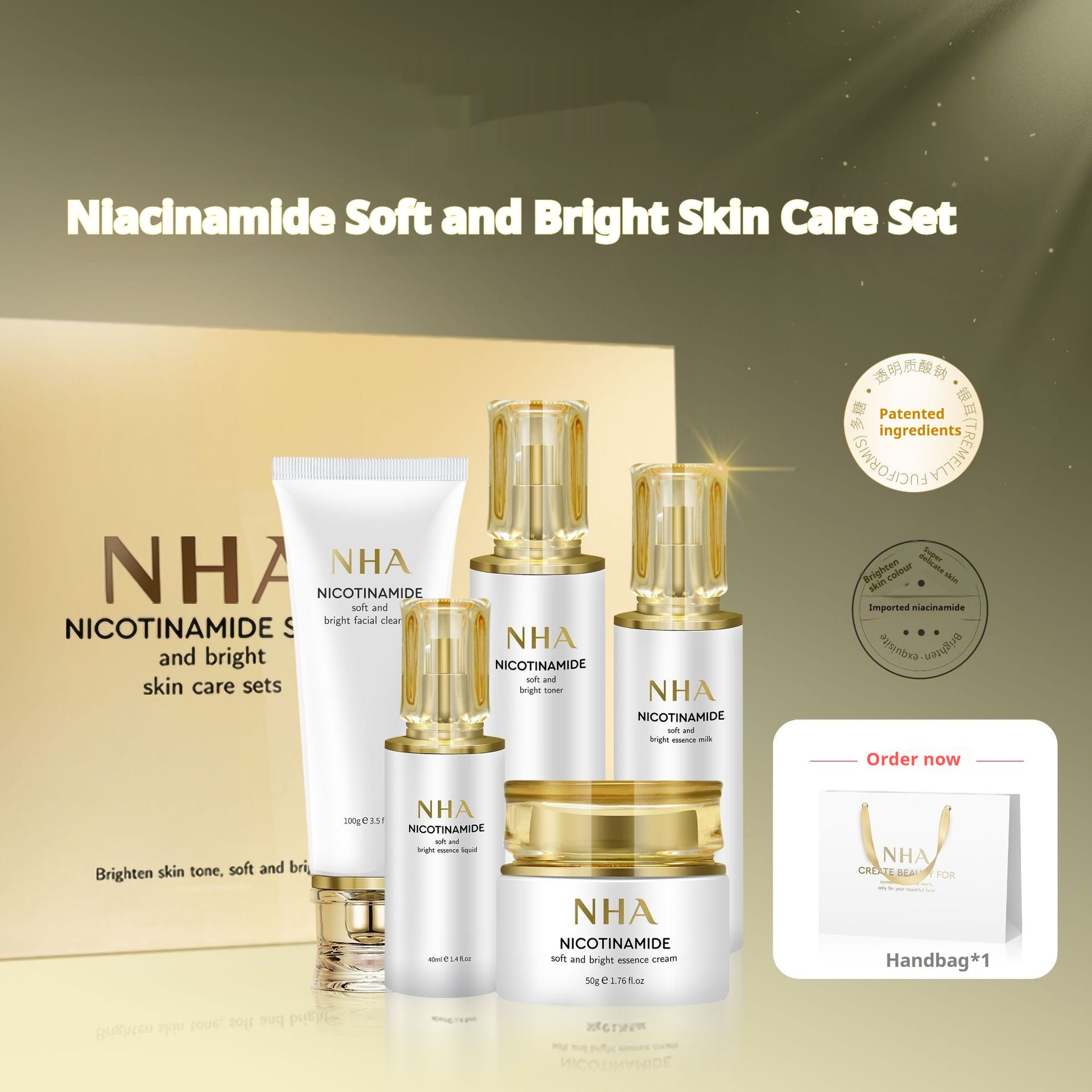 set de cuidado facial nicotinamida