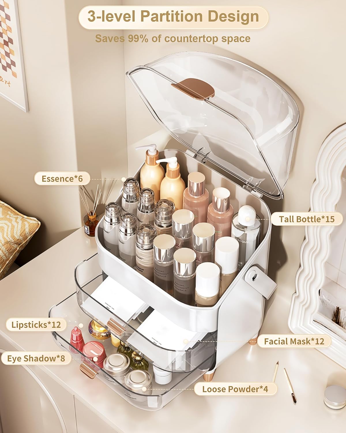 skin care box and fasions nails for ladies