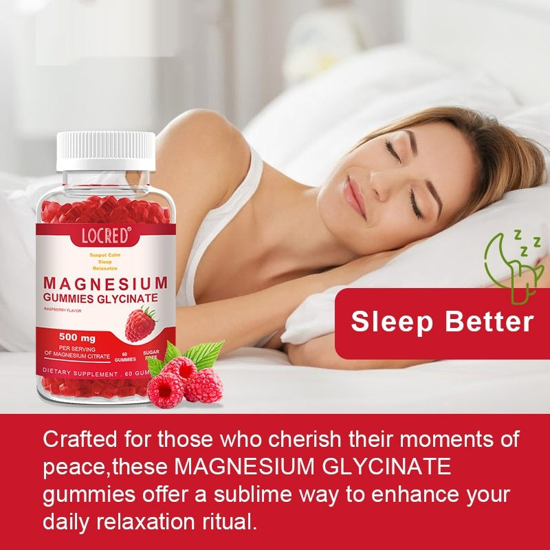 Gummies health products bottled magnesium
