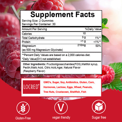 Gummies health products bottled magnesium