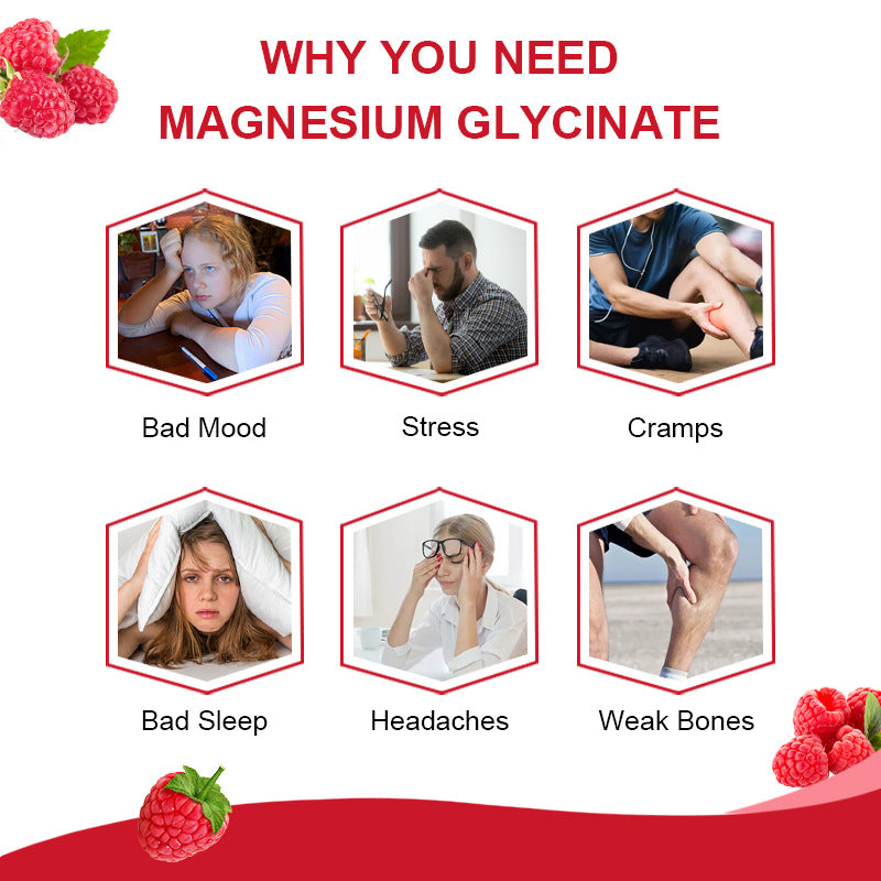 Gummies health products bottled magnesium