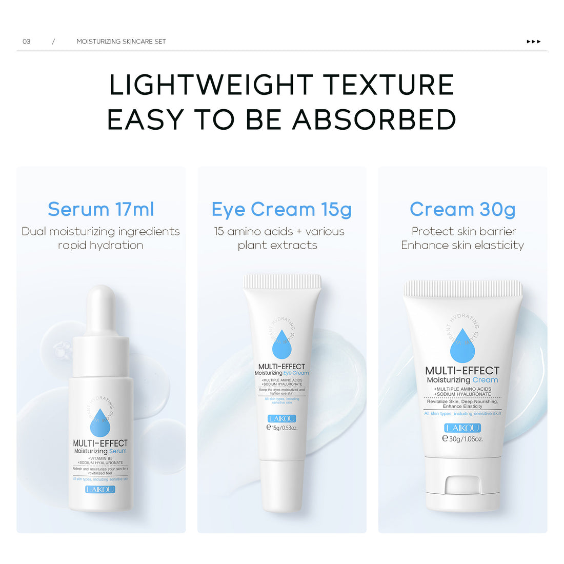 Hydrating Eye Cream Skin Care Product Set 