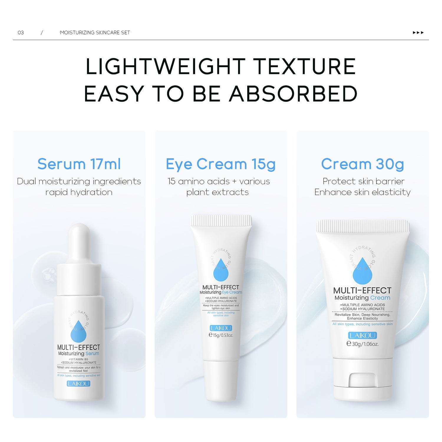 Hydrating Eye Cream Skin Care Product Set 