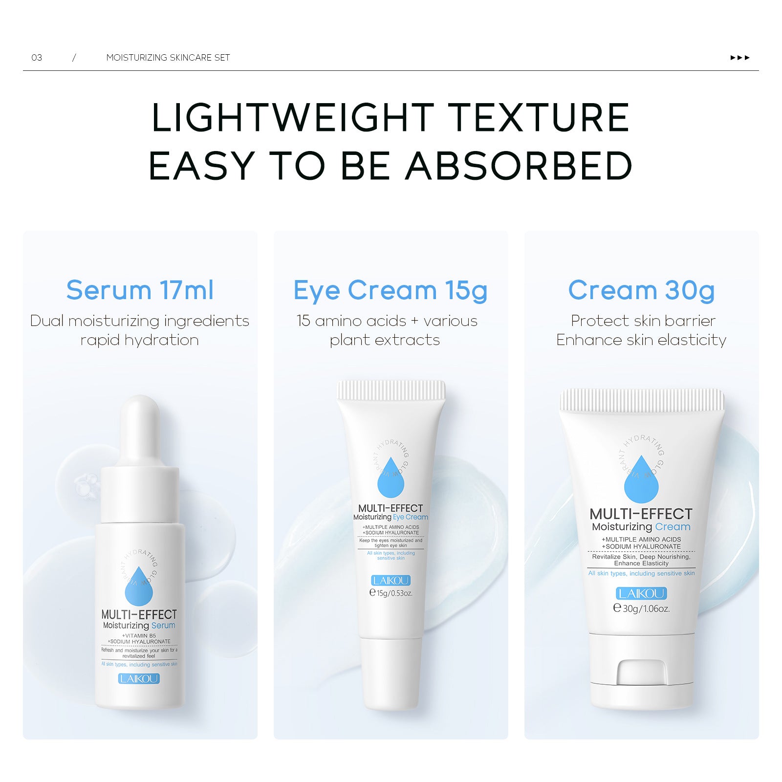Hydrating Eye Cream Skin Care Product Set 